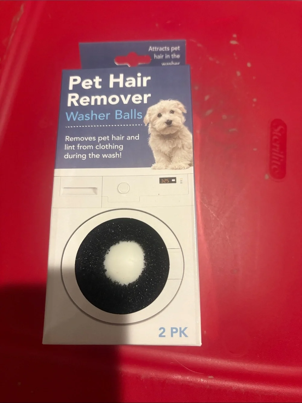 Pet Hair Remover Washer Balls - Black & White (2 Pack)